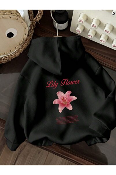 Deocept Унисекс суитшърт с качулка, джоб тип кенгуру, свободна кройка и принт...