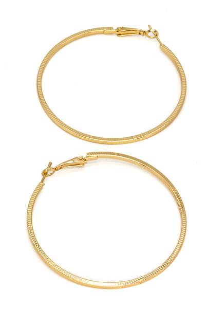 Nearsis حلق دائري بنمط خطوط مربعة بقطر 6 سم