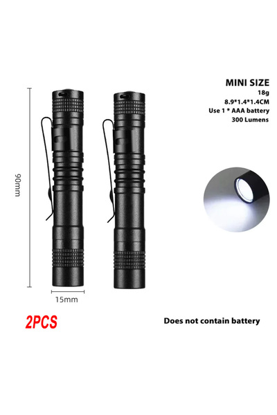 Choice Fixed Focus Short-2PCS 1-4PCS Mini Portable LED Pen Light Pocket Ultra...
