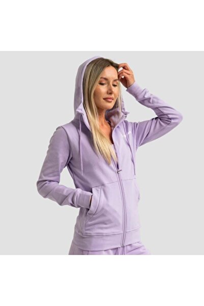 GymBeam Hanorac cu fermoar Limitless pentru femei, culoare lavandă