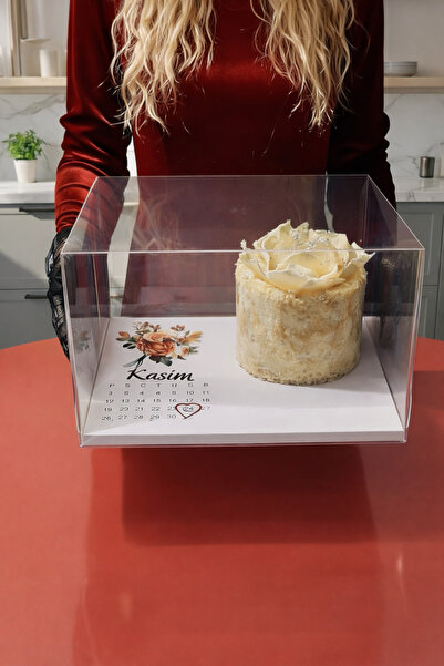 Ege Concept Life Full Asetat Şeffaf Pasta Kutusu 35x26x17 - 25 Mikron Kalın v...