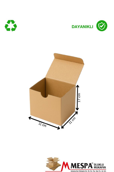 Markasız ucuz 11 x 11 x 17 ölçülerinde 50 adet kalıplı E ticaret ve saklama k...