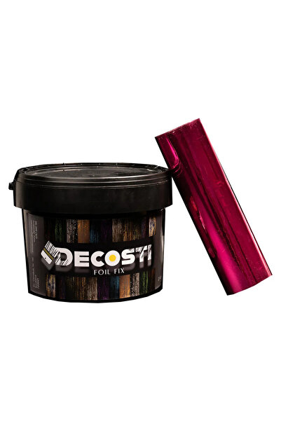 Decosti Transfer foil kit, various colors - 25 sqm + 2 kg adhesive (Magenta/P...