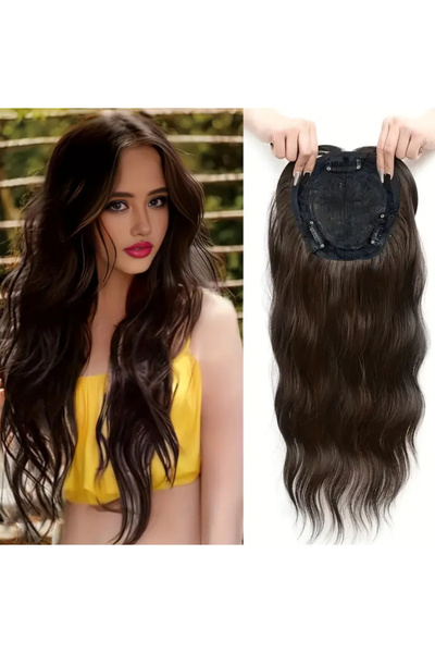 aura peruk Doğal renk tonuna sahip tepelik modelimiz