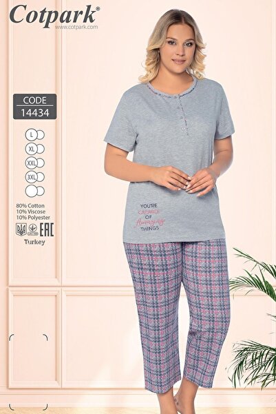 Cotpark Women's Large Size Soft Textured Comfortable Fit Cotton Viscose Fabri...