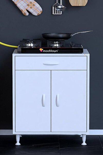 Modilayn QPLAS 48 Lik (BİRCE) 5 Farklı Genişlik Set Ocak Altı & Baharat Raflı