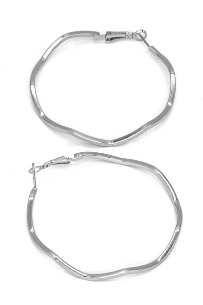 Nearsis حلق دائري موديل زجزاج بقطر 6 سم