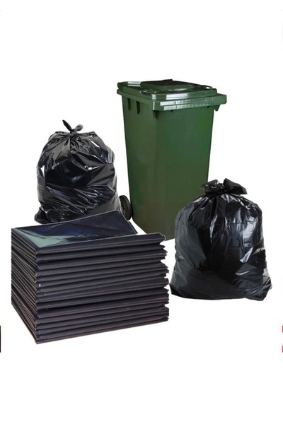 Ay 28 plastik Jumbo boy kalın siyah dökme çöp poşeti ( 80x110 )