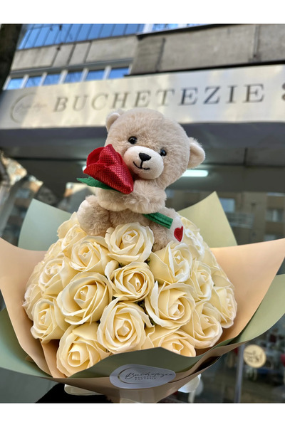 Buchetezie Buchet Cadou Femei Spring Bouquet cu Trandafiri de Săpun