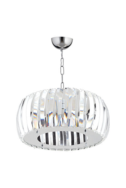 Luxira Aydınlatma Venüs Gümüş Kristal Taşlı Modern Lüx Avize