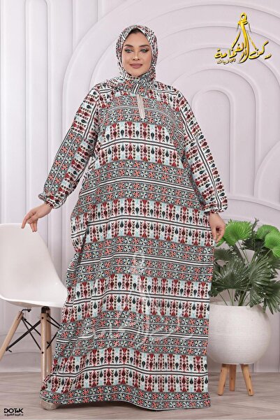 Generies Prayer shawl with a continuous sash, made of viscose fabric, wrinkle...