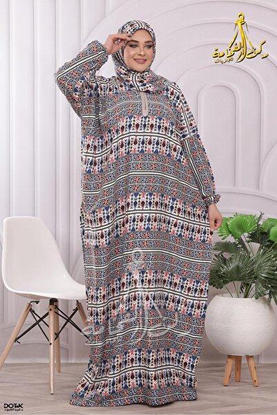 Generies Prayer shawl with a continuous sash, made of viscose fabric, wrinkle...