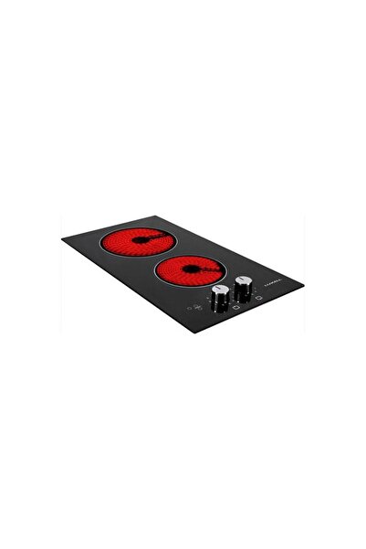 Luxell Siyah Vitro Seramik 2 Gözlü Elektrikli Domino Ankastre Ocak (LUXELL.V3...