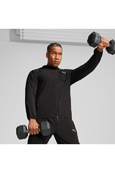 Puma Mens FLEX Woven Jacket - Black