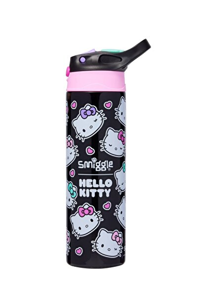 SMIGGLE Hellokity Patterned Insulated Stainless Steel Beverage Bottle with Li...