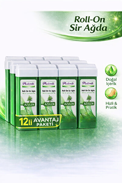 Platonik Roll-On Ağda 12 Li Avantaj Paketi Azulen