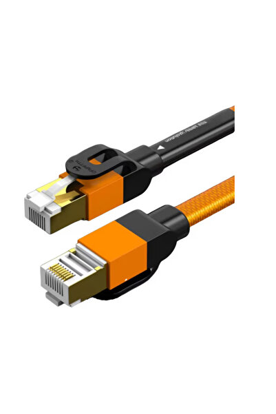 OEM XXL package, set of 10 Ethernet CAT7 cables, length 3m, nylon, metal, bla...