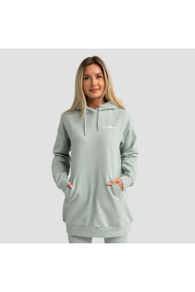 GymBeam Hanorac lung Limitless pentru femei, culoare eucalipt