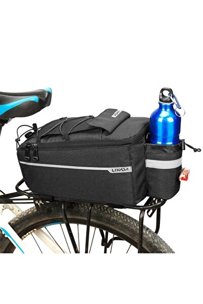 LIXADA Bicycle Rear Storage Bag with Reflective Strip – Waterproof Shoulder B...