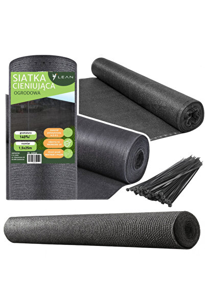 Three top online Plasă de umbrire pentru gard, gri, 1,5 m, 25 m, 140 g/m²