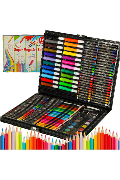 Ikonka Trusa desen si pictura pentru copii Ikonka, cu 168 de elemente multico...