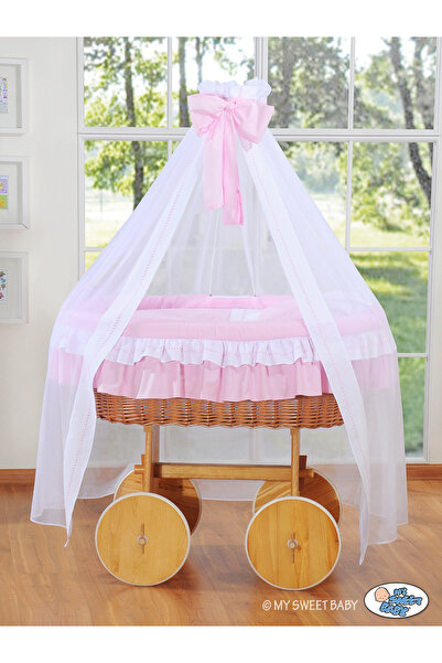 Other Coșuleț Moise cu baldachin Deluxe - Bell Amy Pink