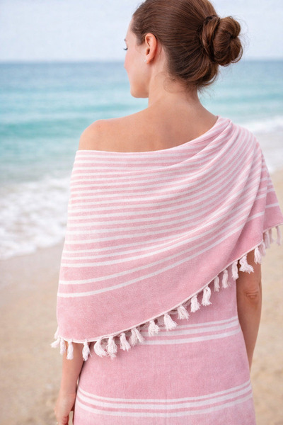 Anemons ناتورا بيشتيمال |   قطن - شرابة طبيعية |   منشفة الشاطئ، حمام السباحة...