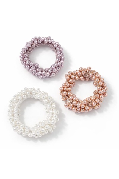 LİNACO Yeni Şık Tatlı İnci Esnek At Kuyruğu Saç Lastiği