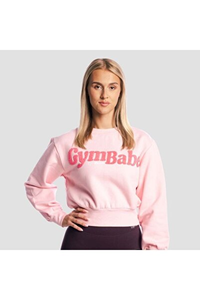 GymBeam Pulover GymBabe pentru femei Cherrybloom