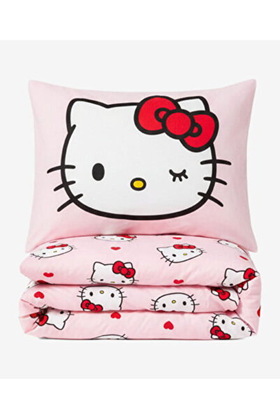 Hello Kitty 100% Cotton Bed Linen, Set of 2 Pieces, Multicolor