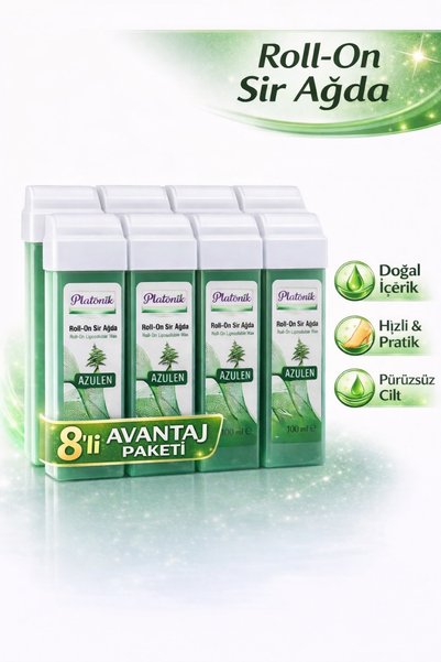 Platonik Roll-On Ağda 8 Li Avantaj Paketi Azulen