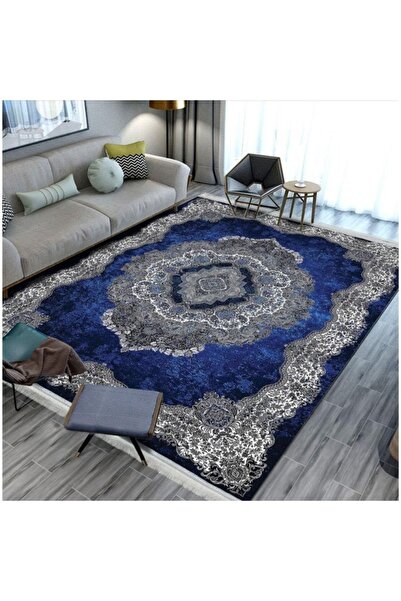 smart home سجادة مجلس مخملية كبيرة 350 × 250 سم | سجادة أرضية مبطنة مانعة للا...