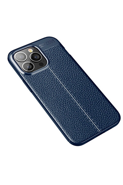 CT STONES غطاء Newface لهاتف iPhone 13 Pro بتركيز تلقائي - أزرق داكن