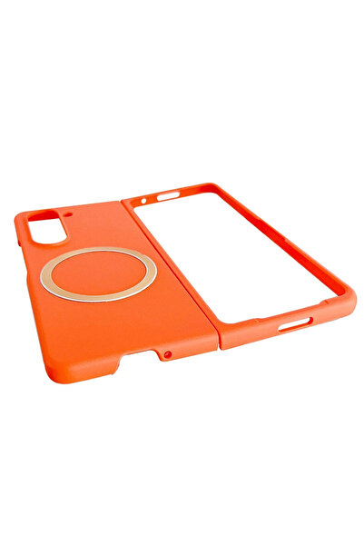 POYRAZ MARKET حافظة نيو فيس لهاتف سامسونج جالاكسي زد فولد 5 - أرجواني