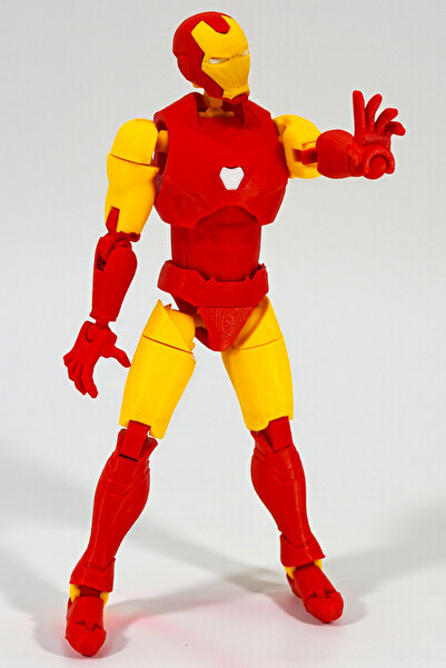 Hunga Iron Man Oynar Eklemli Hareketli Robot Oyuncak Aksiyon Figürü Dummy