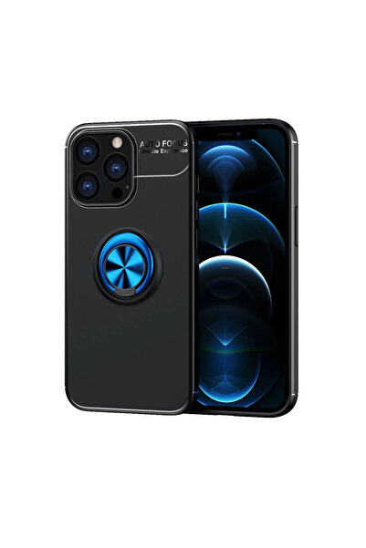 FREEDOM STOREE حافظة نيو فيس لهاتف آيفون 13 برو ماكس من السيليكون مع حلقة - أ...