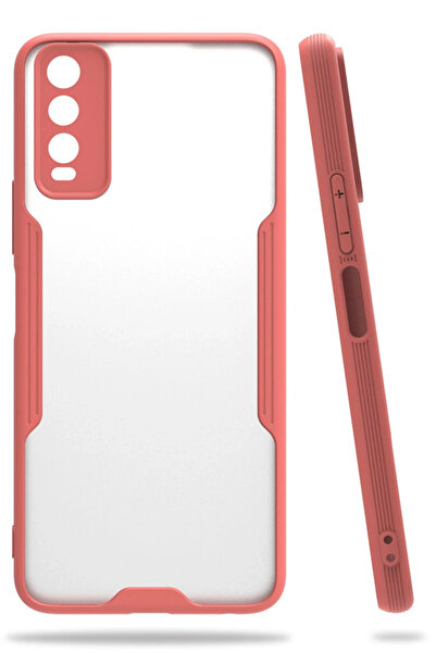 FREEDOM STOREE جراب Newface لهاتف Vivo Y11S سيليكون بلاتينيوم - وردي