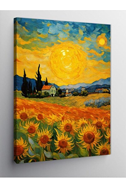 Genel Markalar TrendySell tablo mega Kanvas Tablo Van Gogh Tarzı Ayçiçekleri,...