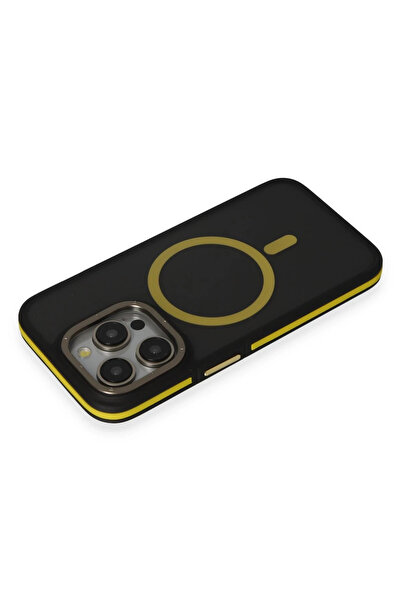 FREEDOM STOREE جراب جوكو لهاتف ايفون 14 برو روكى ماجساف - أسود-أصفر