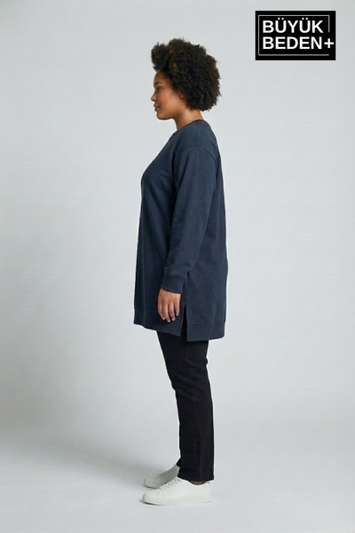 Superlife Women's Tunic Plus Size Slim Sweatshirt Spr26Btk990