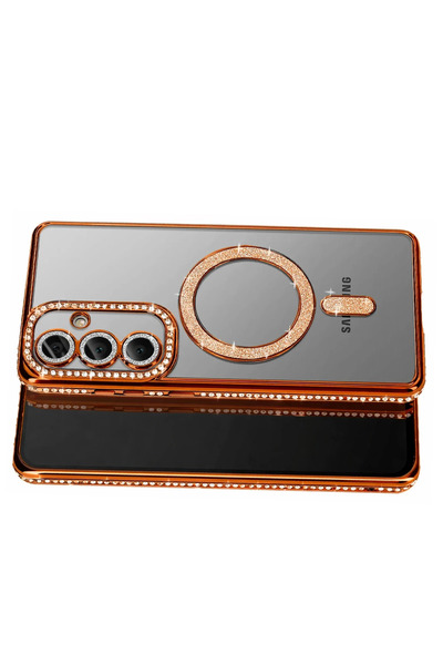 FREEDOM STOREE جراب جوكو سامسونج جالاكسي S26 بلس جوكسي لامع مغناطيسي - برتقالي