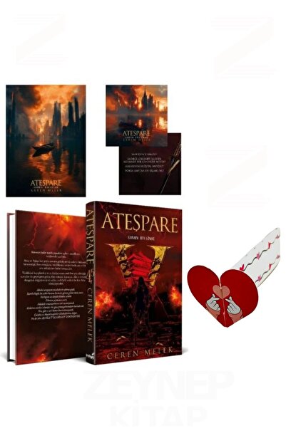 İndigo Kitap Ateşpare 4.5(Ciltli)Özel Tasarım Hareketli Kalp Ayraç Hediyeli