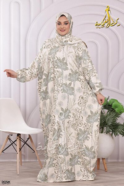 Generies Prayer shawl with a continuous sash, made of viscose fabric, wrinkle...