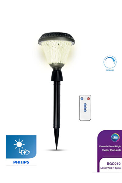 Philips BGC010 LED2/730 R Spike Pro Solar Saplamalı Uzaktan Kumandalı Bahçe A...