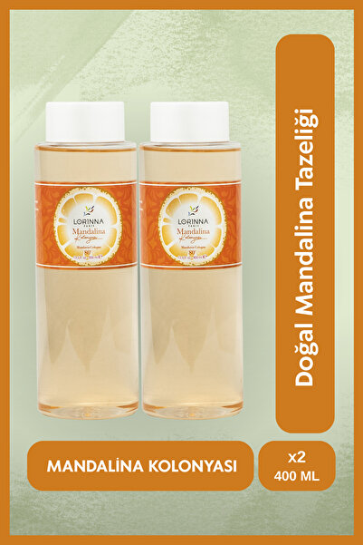 Lorinna Paris Mandalina Kolonyası Set 2x400 ml - Pet Şişe