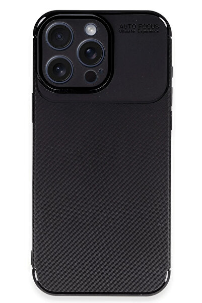 POYRAZ MARKET حافظة Newface لهاتف آيفون 16 برو بتصميم كربوني بتركيز تلقائي - ...