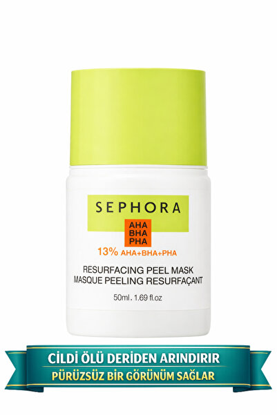 SEPHORA AHA BHA PHA %13 Resurfacing Peel Mask 50 ml – Cilt Yenileyici Peeling...
