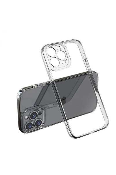 POYRAZ MARKET نيو فيس حافظة ايفون 13 برو ماكس سيليكون شفاف فاخر