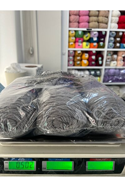 İhraç Fazlası Gray 500 Gram Knitting Yarn