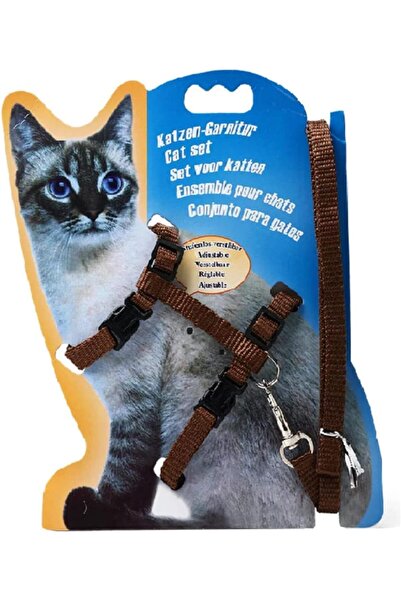 BRF Elizberrasell Tineke Cat Collar and Travel Set No:115 Brown 1162345